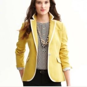 Banana Republic BR mustard blazer size 8
